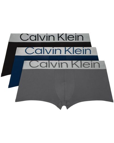 Calvin Klein マルチカラー ボクサー 3枚セット - ブラック