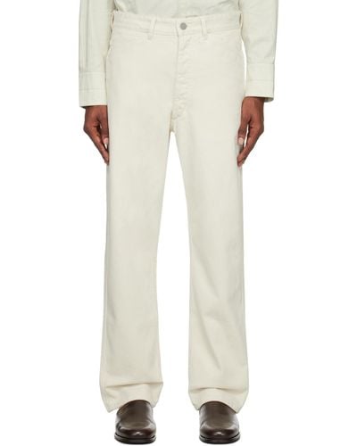 Lemaire Curved Jeans - White