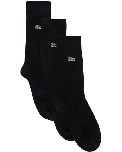 Lacoste Lot 3 paires de chaussettes de sport Homme Noir- JD Sports France