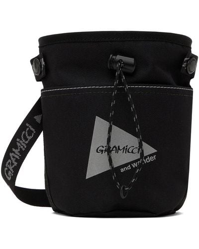 and wander Gramicci Edition Multi Patchwork Chalk Pouch - Black