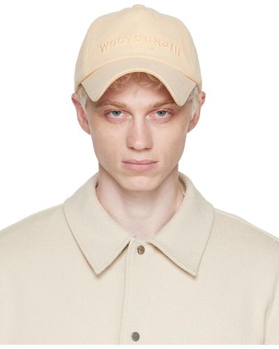 WOOYOUNGMI Orange Embroidered Cap - Natural