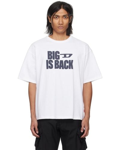 DIESEL ホワイト T-boxt-back Tシャツ