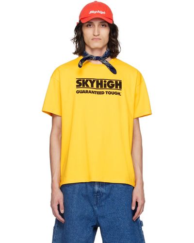 Sky High Farm ロゴプリント Tシャツ - オレンジ