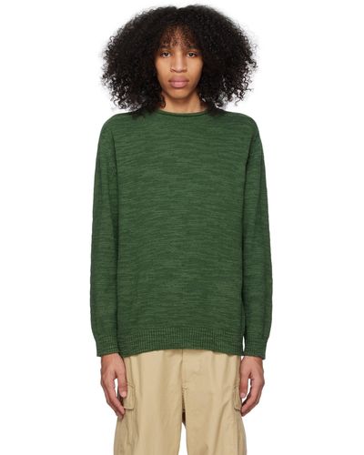 Beams Plus Roll Neck Sweater - Green