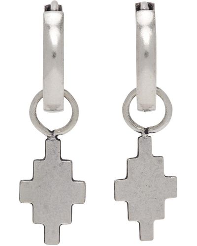 Marcelo Burlon Cross Pendant Earrings - Metallic