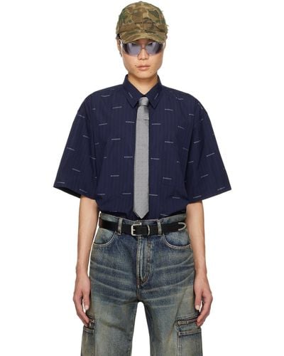 Givenchy Navy Striped Shirt - Blue