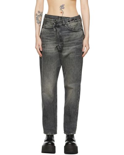 R13 Crossover Jeans - Black