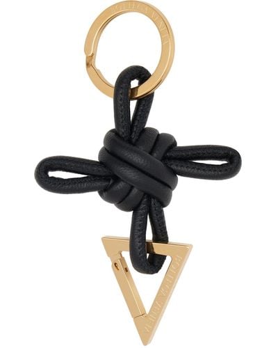 Bottega Veneta Triangle Keychain - Black