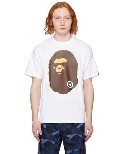 white bape shirt