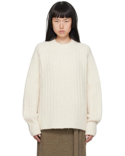 Lauren Manoogian Off- Saddle Sweater - White