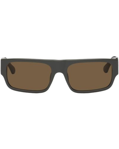 Dries Van Noten Gray Linda Farrow Edition 189 C2 Sunglasses - Black