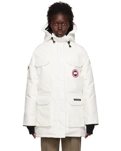 Canada Goose Women Expedition Parka Fusion Fit Heritage - White