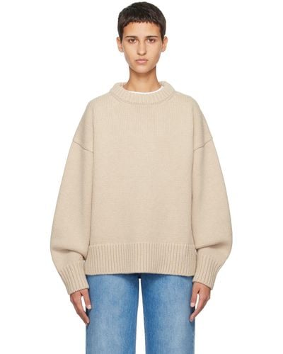 The Row Beige Ophelia Sweater - Natural