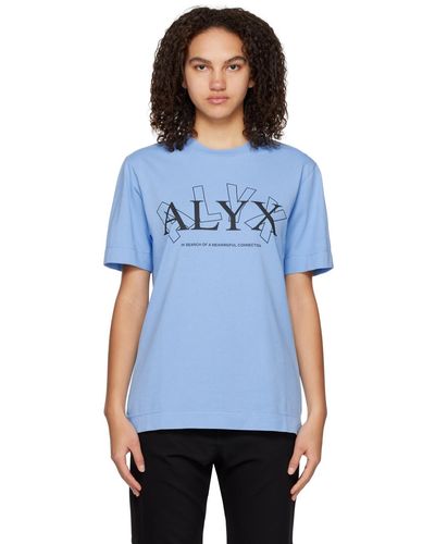1017 ALYX 9SM T-shirt 'meaningful connection' bleu