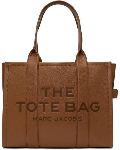 Marc Jacobs ブラウン The Leather Large トートバッグ