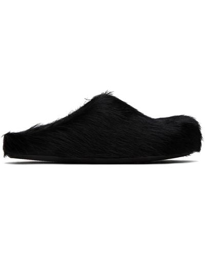 Marni Fussbett Sabot Loafers - Black