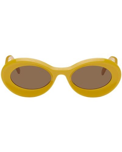 Loewe Yellow Loop Sunglasses - Black