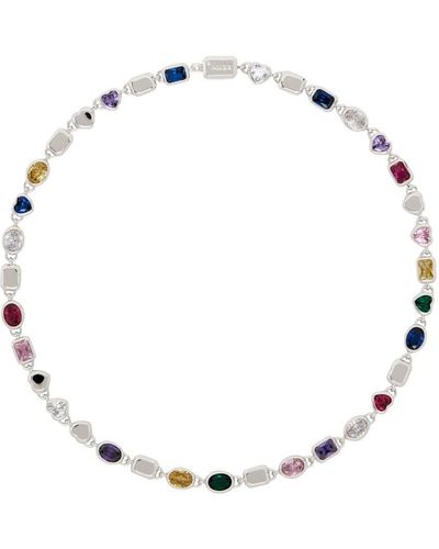 NUMBERING Multicolor #5824 Necklace - Metallic