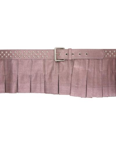 Collina Strada Pleated Skirt Belt - Black