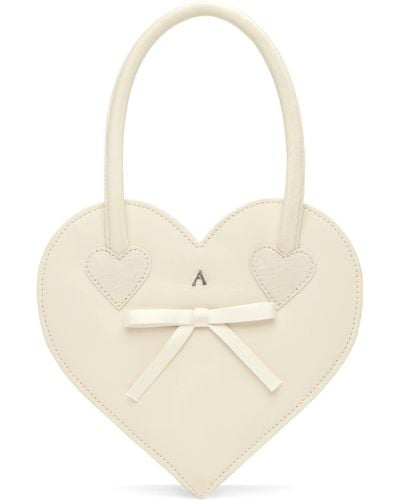 Ashley Williams Ssense Exclusive Heart Bag - White