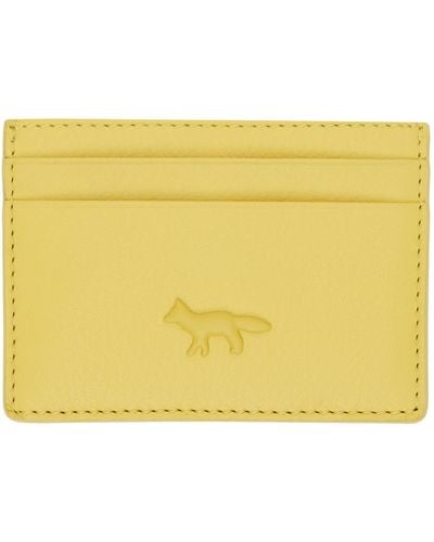 Maison Kitsuné Cloud Card Holder - Yellow