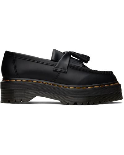 Dr. Martens Adrian Leather Platform Tassel Loafers - Black