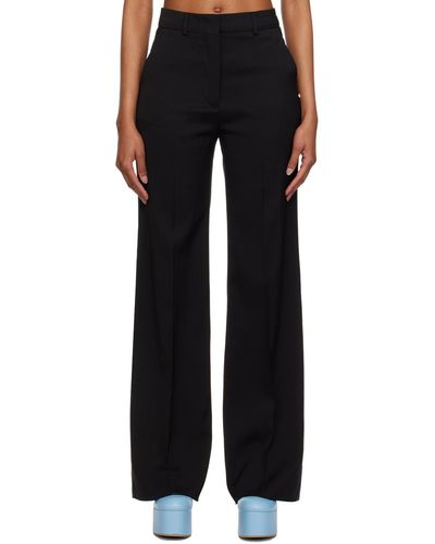 Sportmax Pantalon paniere noir