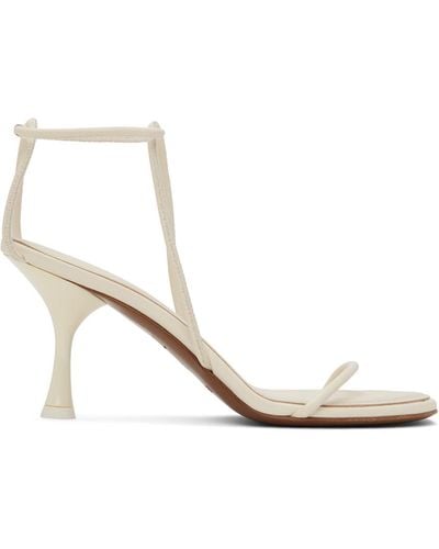 Neous White Nenque Heeled Sandals - Black