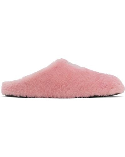 Givenchy Pink 4g Flat Slippers - Black