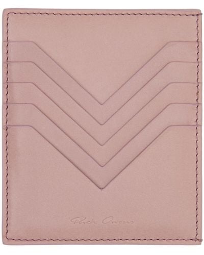 Rick Owens スクエア カードケース - ピンク
