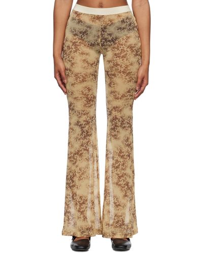 Commission Print Lounge Trousers - Natural
