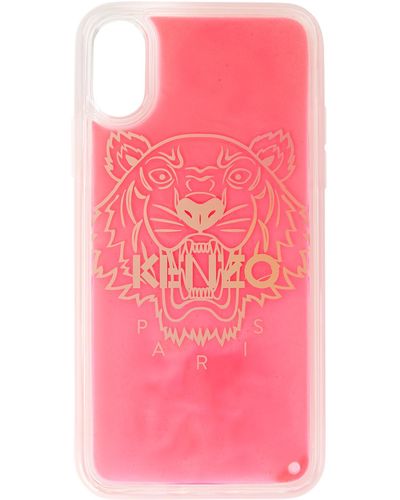 KENZO レッド ッター Tiger Iphone Xs Max ケース - ピンク
