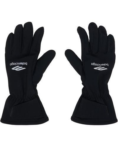 Balenciaga Skiwear 3b Sports Icon Ski Gloves - Black