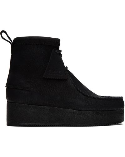 Clarks Bottes wallabee craft noires