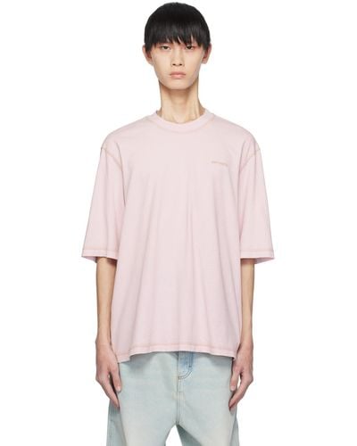 Ami Paris Fade Out Tシャツ - ピンク