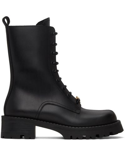 Versace Black Medusa Boots