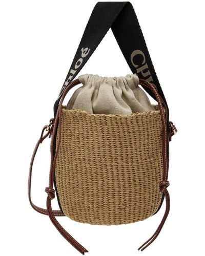 Chloé Mifuko Edition Small Woody Basket Bag - Multicolour