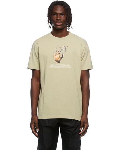 Off-White c/o Virgil Abloh T-shirt graphique carravaggio hand taupe - Multicolore