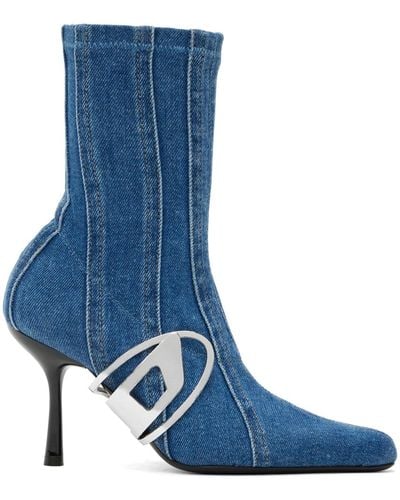 DIESEL D-eclipse Bt C Denim Ankle Boot - Blue