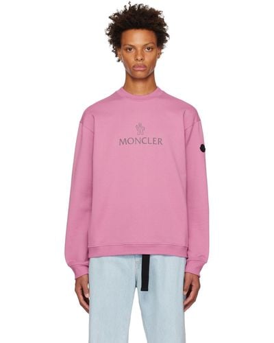 Moncler クルーネック スウェットシャツ - ピンク