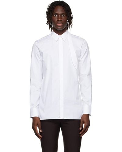 Givenchy ホワイト Padlock Harness シャツ