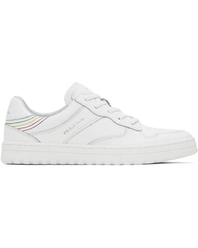 PS by Paul Smith White Liston Sneakers - Black