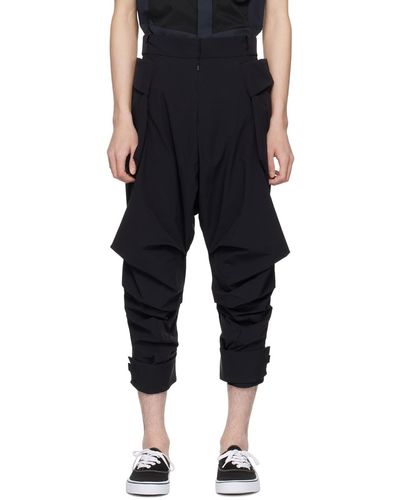 Fumito Ganryu Panelled Trousers - Black