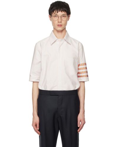Thom Browne Thom e chemise e à quatre rayures - Noir
