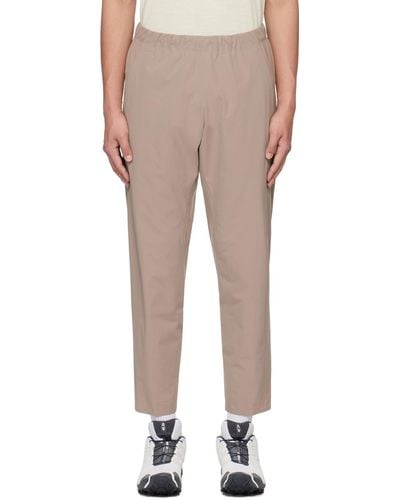 Veilance Taupe Secant Comp Track Trousers - Multicolour