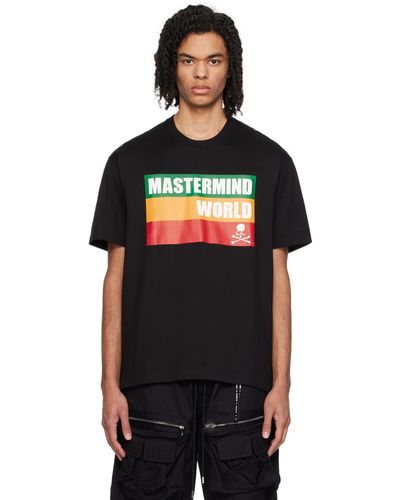 MASTERMIND WORLD プリントtシャツ - ブラック