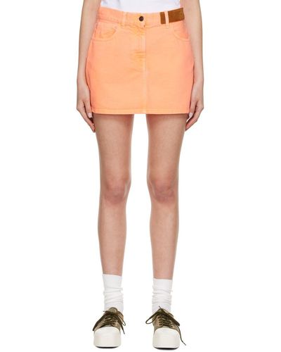 Palm Angels Denim Mini Skirt - Multicolour