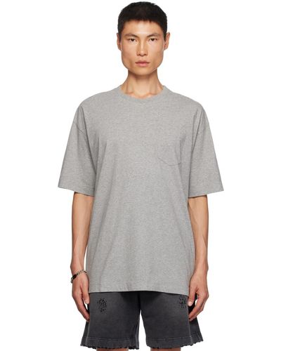 Givenchy T-shirt gris à poche
