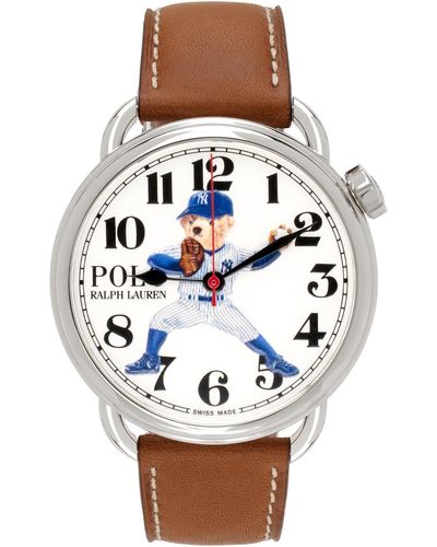 Polo Ralph Lauren Brown Bear Yankees Watch - Multicolour