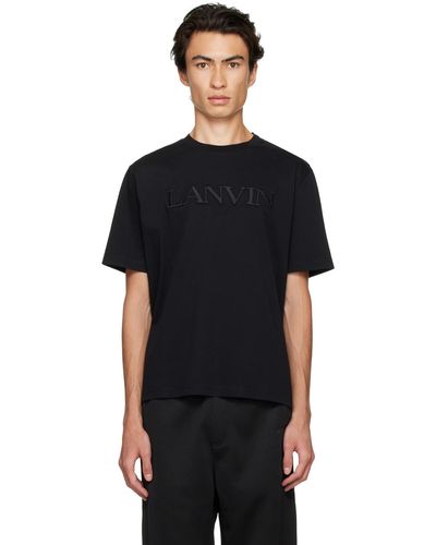 Lanvin 刺繍 Tシャツ - ブラック